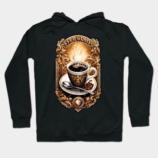 Brewed Bliss: Coffee and Kindness Chronicles Hoodie